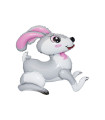 Mylar 4D Rabbit Grey SuperShape h21" 1pc
