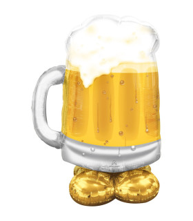 Mylar Airloonz Beer Mug h49" 1pc