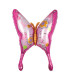 Mylar Butterfly Pink and Fuchsia SuperShape h42" 1pc
