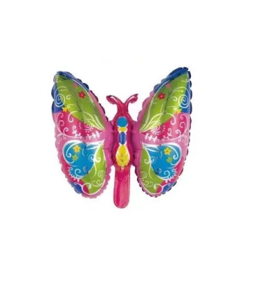 Mylar Butterfly MiniShape h12" pack 5pcs