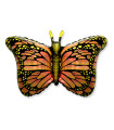 Mylar Butterfly Orange SuperShape w38" 1pc
