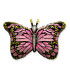 Mylar Butterfly Fuchsia SuperShape w38" 1pc