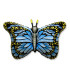 Mylar Butterfly Blue SuperShape w38" 1pc