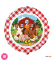 Mylar Farm Round 18" 1pc
