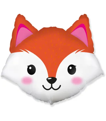 Mylar Fox Head SuperShape w40" 1pc