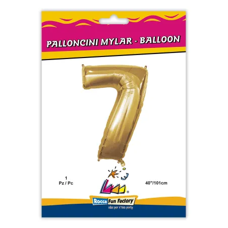 Mylar Number 1 Gold Giga 64" - 163cm 1pc