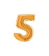 7" Number 5 Gold bag of 5pcs