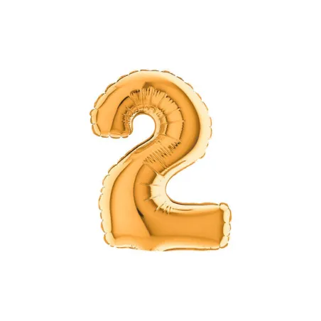 7" Number 2 Gold bag of 5pcs