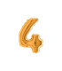 7" Number 4 Gold bag of 5pcs
