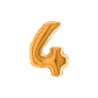 7" Number 4 Gold bag of 5pcs