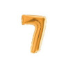 7" Number 7 Gold bag of 5pcs