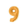 7" Number 9 Gold bag of 5pcs