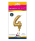 14" Number 4 Gold bag of 1pc