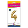 14" Number 4 Gold bag of 1pc