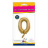 14" Number 0 Gold bag of 1pc