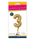 14" Number 3 Gold bag of 1pc
