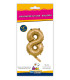 14" Number 8 Gold bag of 1pc