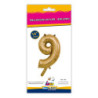 14" Number 9 Gold bag of 1pc