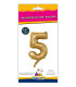 14" Number 5 Gold bag of 1pc