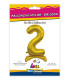 30"Standing Number 2 Gold bag of 1pc