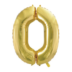 40" Number 0 Champagne bag of 1pc