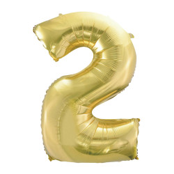 40" Number 2 Champagne bag of 1pc