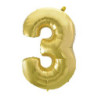 40" Number 3 Champagne bag of 1pc