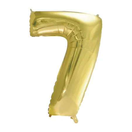 40" Number 7 Champagne bag of 1pc