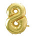 40" Number 8 Champagne bag of 1pc