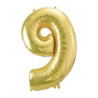 40" Number 9 Champagne bag of 1pc