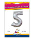 40" Number 5 Silver bag of 1pc