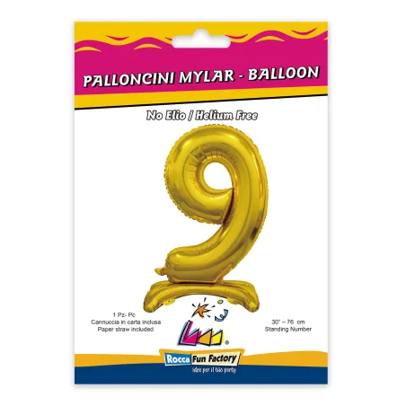 40" Number 6 Silver bag of 1pc