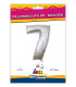 40" Number 7 Silver bag of 1pc