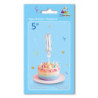 5" Number 1 Silver bag of 1pc