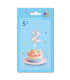 5" Number 2 Silver bag of 1pc