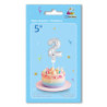 5" Number 2 Silver bag of 1pc