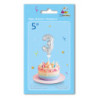 5" Number 3 Silver bag of 1pc