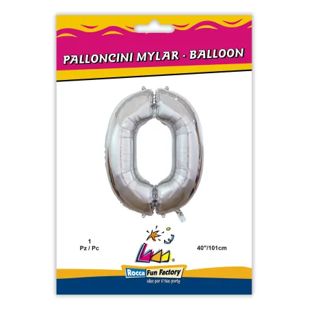 7" Number 1 Silver bag of 5pcs