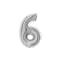 7" Number 6 Silver bag of 5pcs