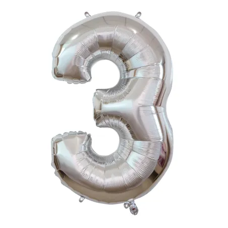 7" Number 6 Silver bag of 5pcs
