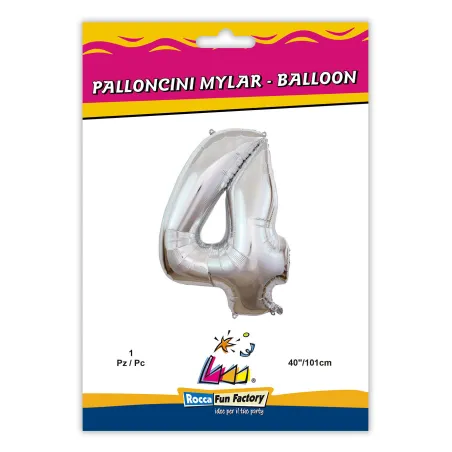 7" Number 7 Silver bag of 5pcs