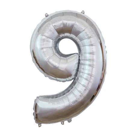 14" Number 9 Silver bag of 1pc