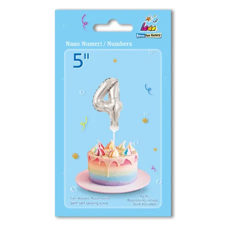 Mylar Number 3 Silver Helium Saver 34"/87 cm 1pc