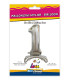 30" Standing Number 1 Silver bag of 1pc