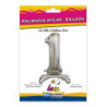30" Standing Number 1 Silver bag of 1pc