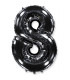 40" Number 8 Black bag of 1pc