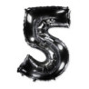 40" Number 5 Black bag of 1pc