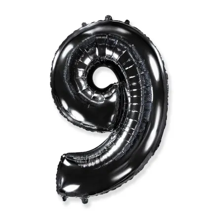 40" Number 9 Black bag of 1pc