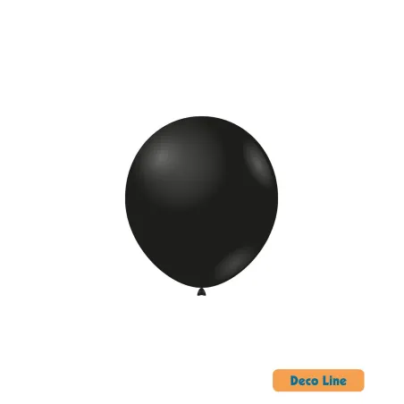 5" Onyx Black 214 Rocca Decorator Line Latex Balloons bag of 100pcs