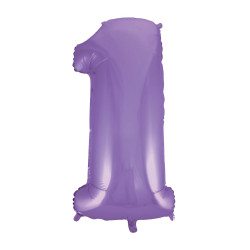 40" Number 1 Lilac bag of 1pc